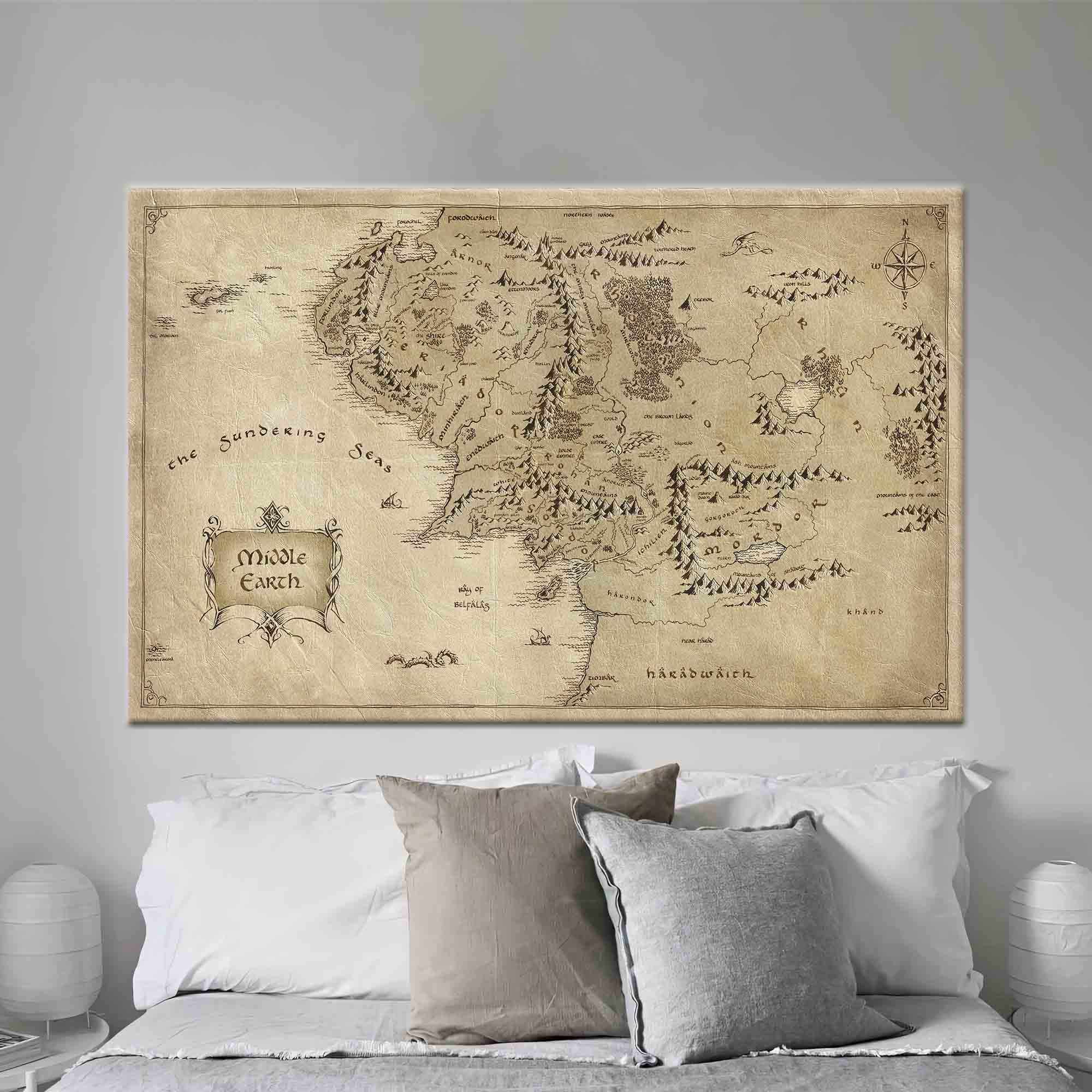 Lord Of The Rings Map Wallpaper