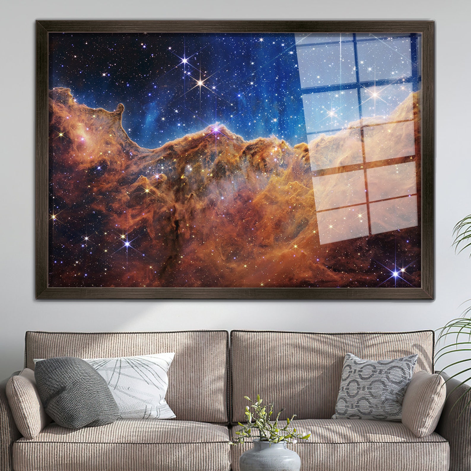 James Webb Space Telescope First Image, Glass Wall Art, Tempered Glass ...