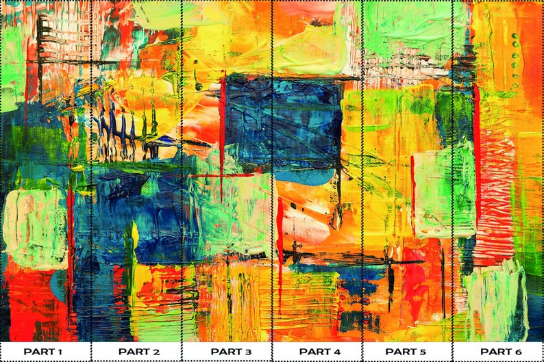 Buy Yellow Wall Poster, Navy Blue Paper Craft, Modern Wall Poster