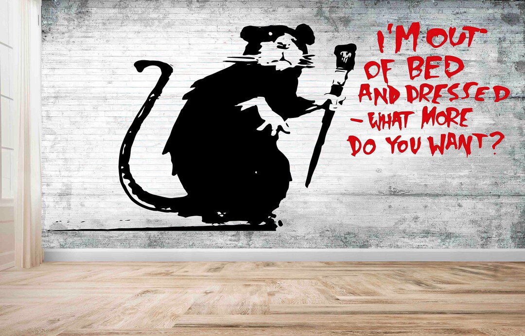 日本未入荷4サイズ♪ウォールアート- Illegal Rat バンクシー il_1080xN.5069048955_utz7.jpg