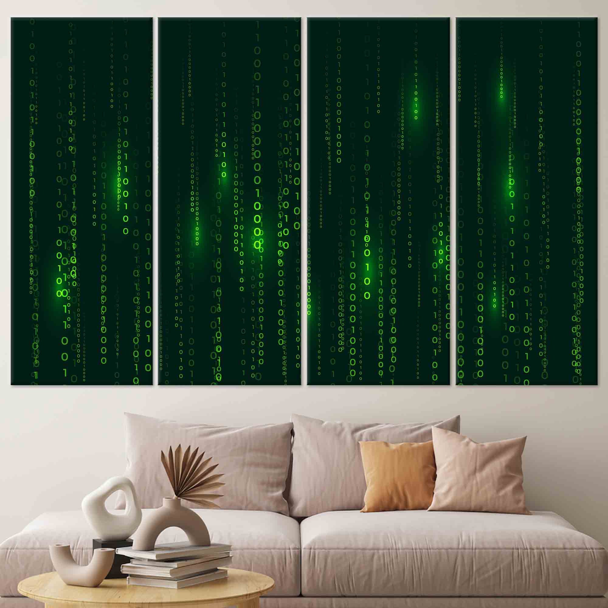 Computer Science Wall Art, Binary Code Canvas Gift, Personalized Gift ...