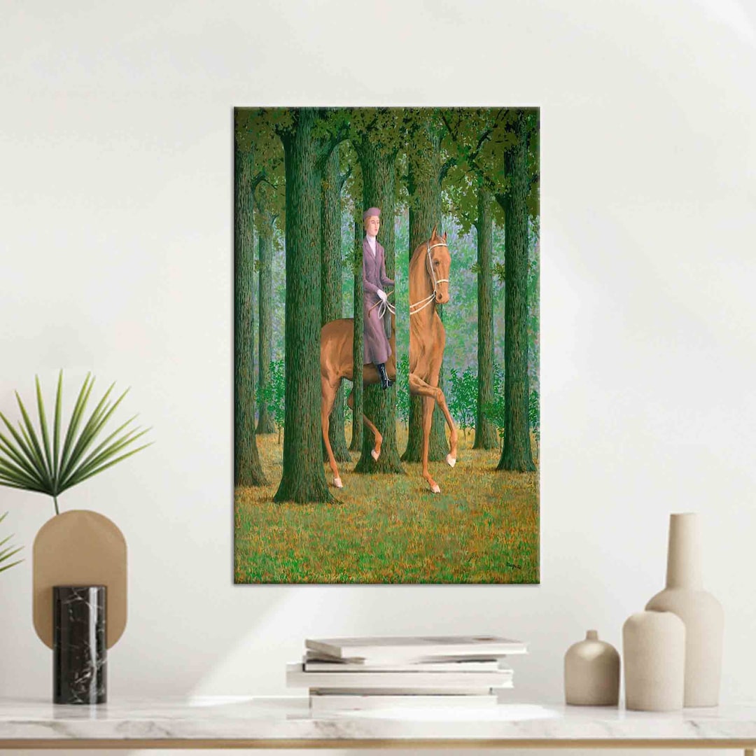Firma Rene René Magritte La firma en blanco Arte mural ecuestre La - Etsy México
