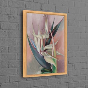 Abstract Canvas Print, Reproduction Canvas Print, Georgia o&#39;Keeffe 3D Canvas, Surreal Printed, Bohemian Wall Art,