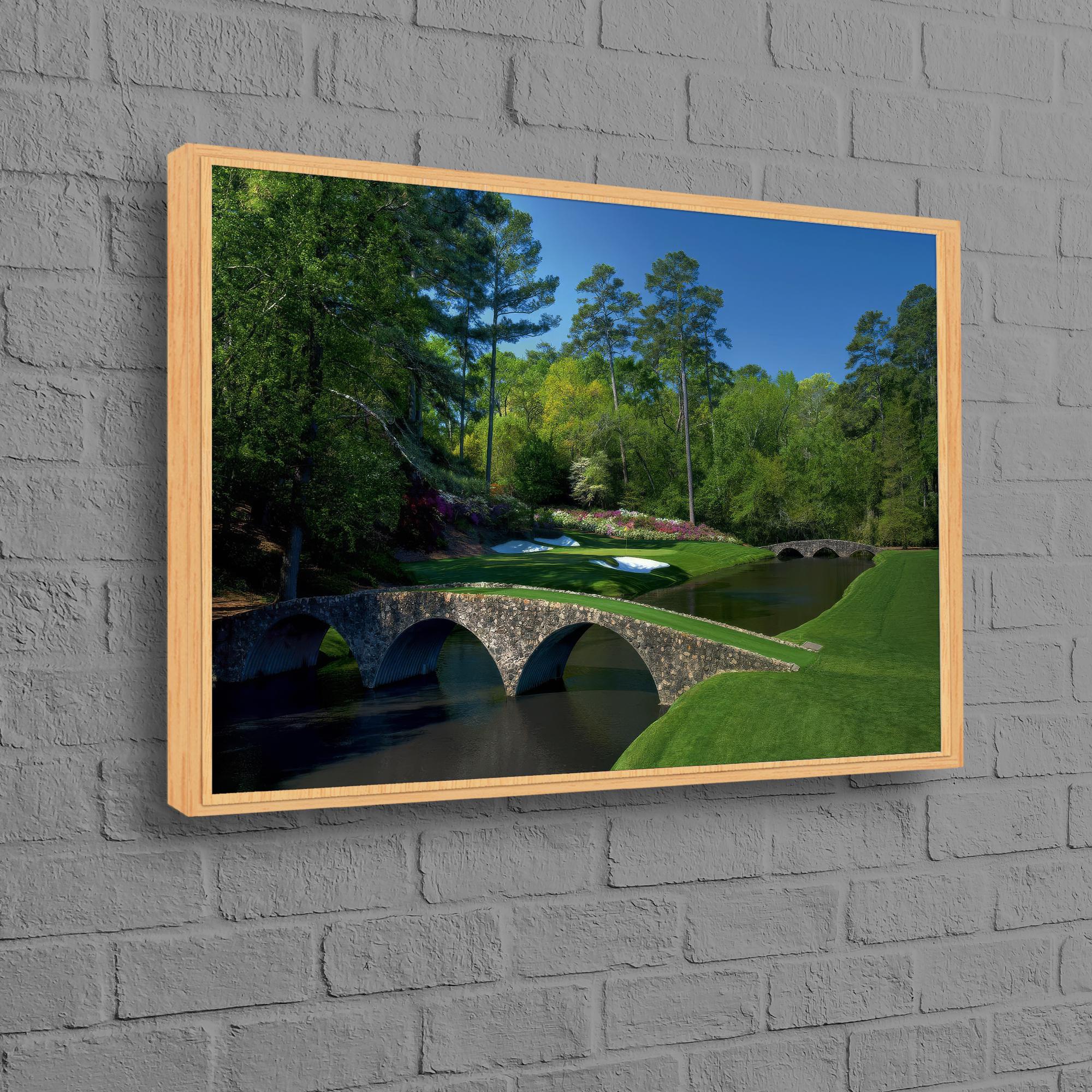 View Canvas Art, Gym Canvas Poster, Augusta National Golf Course Canvas, Golf Club Landscape Canvas Decor, Minimalist Wall Art,