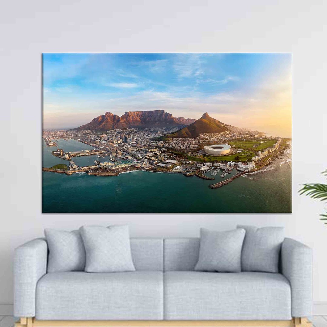 Table Mountain National Park, Table Mountain Canvas, African Landscape
