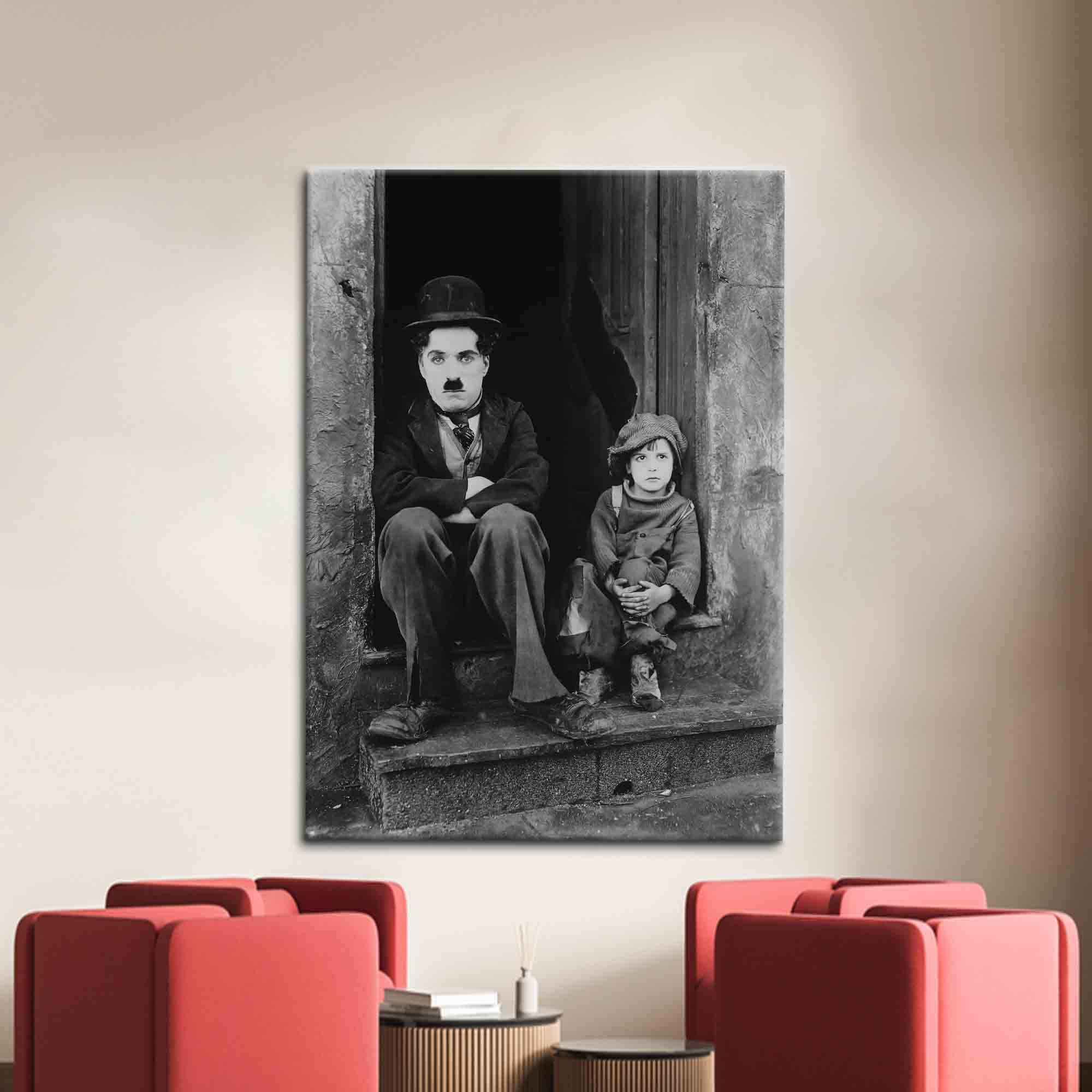 Bearbeitung Poster, The Chaplin With Leinwand - Österreich Kunst Leinwand, Poster, Wandkunst, Leinwand Kid Etsy Charlie Charlie Chaplin Produzent Charlie Kid, With Chaplin