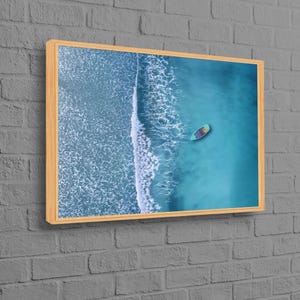 Ansicht Poster, Meer Leinwand Geschenk, Küsten Leinwand, Meer Landschaft, Wandbehänge, Baby Geschenk für Junge, personalisiert, Dekor Leinwand, Home Decor Leinwand,