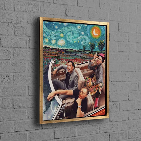 Frida Van Gogh Dali Auto Starry Night Painting Van Gogh - Etsy Nederland