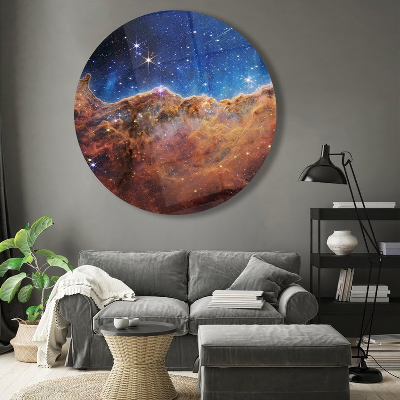 James Webb Space Telescope First Image, Glass Wall Art, Tempered Glass ...