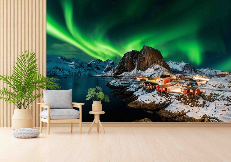 Buy Norway Wall Paper, Landscape Paper Craft, Lofoten Wall Art