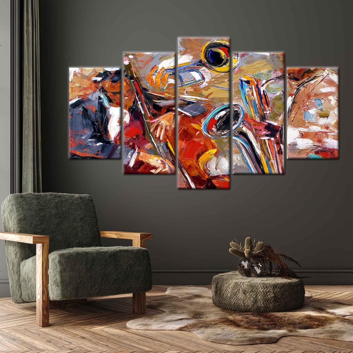 African Musicians Painting Jazz Wall Art African Jazz - Etsy