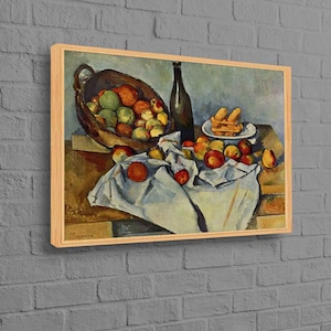 Paul Cezanne, Oil Painting Print, Reproduction Art Canvas, Classic Canvas, Kitchen Art, Famous Art Canvas, Vintage Canvas,