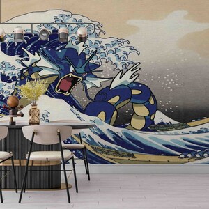 The Great Wave Wall Art, Wave Off Kanagawa Wall Art, Wallpaper Art, Japanese Wall Paper, Famous Wallpaper, 3D Wallpaper, Contact Paper, image 5