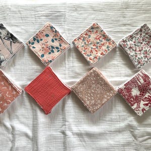 Zmywalne chusteczki nawilżane dla niemowląt i kobiet — Gąbka bambusowa i bawełniana — Zero waste — Ręcznie robione — Pomysł na prezent na baby shower — Delikatne codzienne oczyszczanie