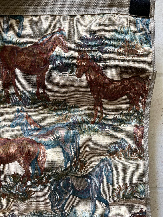 Vintage Rolling Bag, Horse Lover, Horse Bag, Roll… - image 3