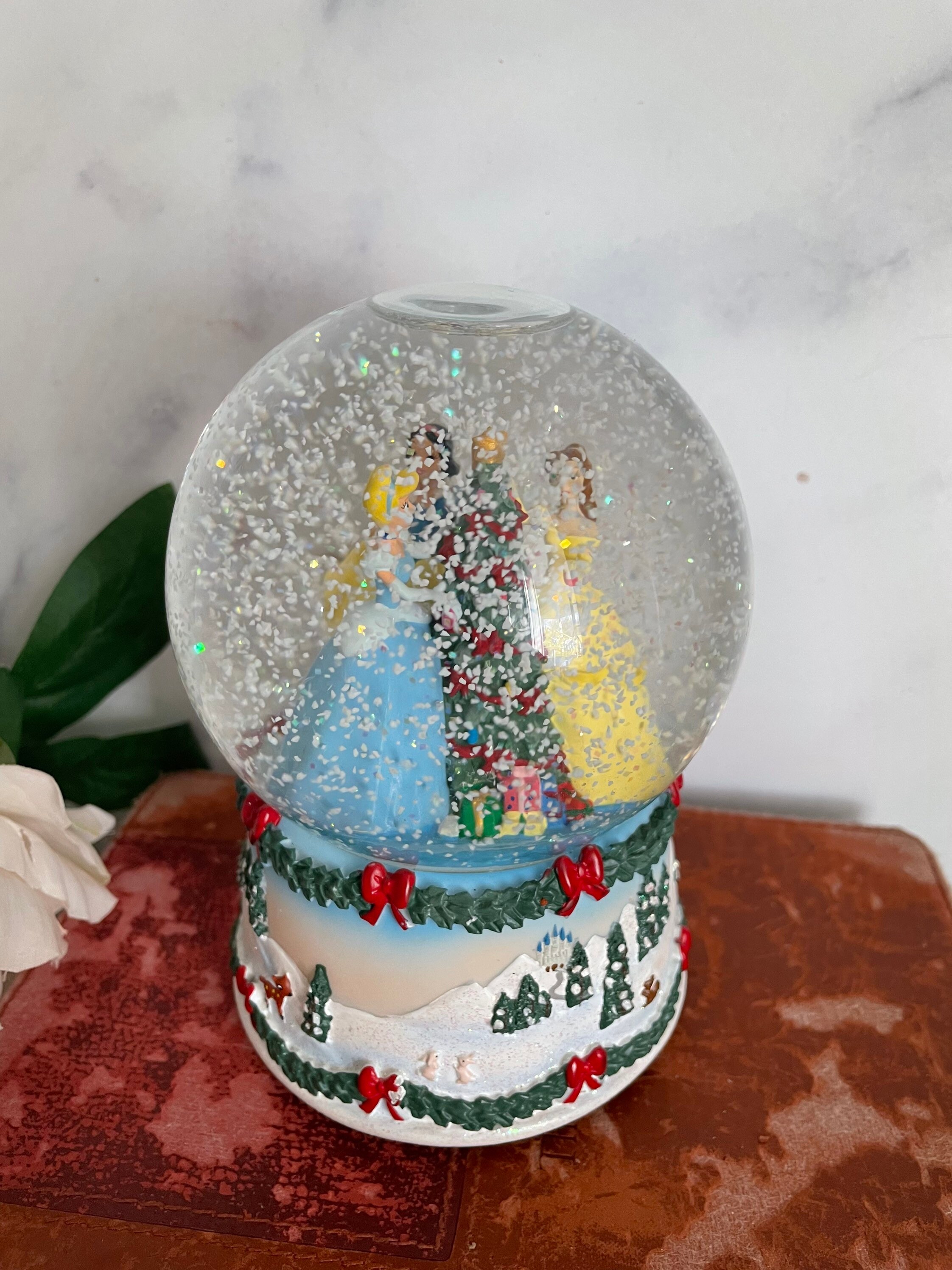 Disney Princess Snow Globe Cinderella Snow Globe Collectible Etsy