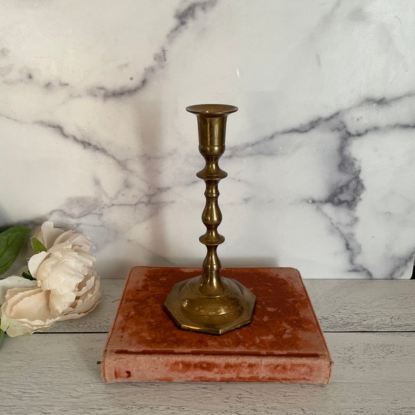 Tall Skinny Gold Candle Holder Etsy