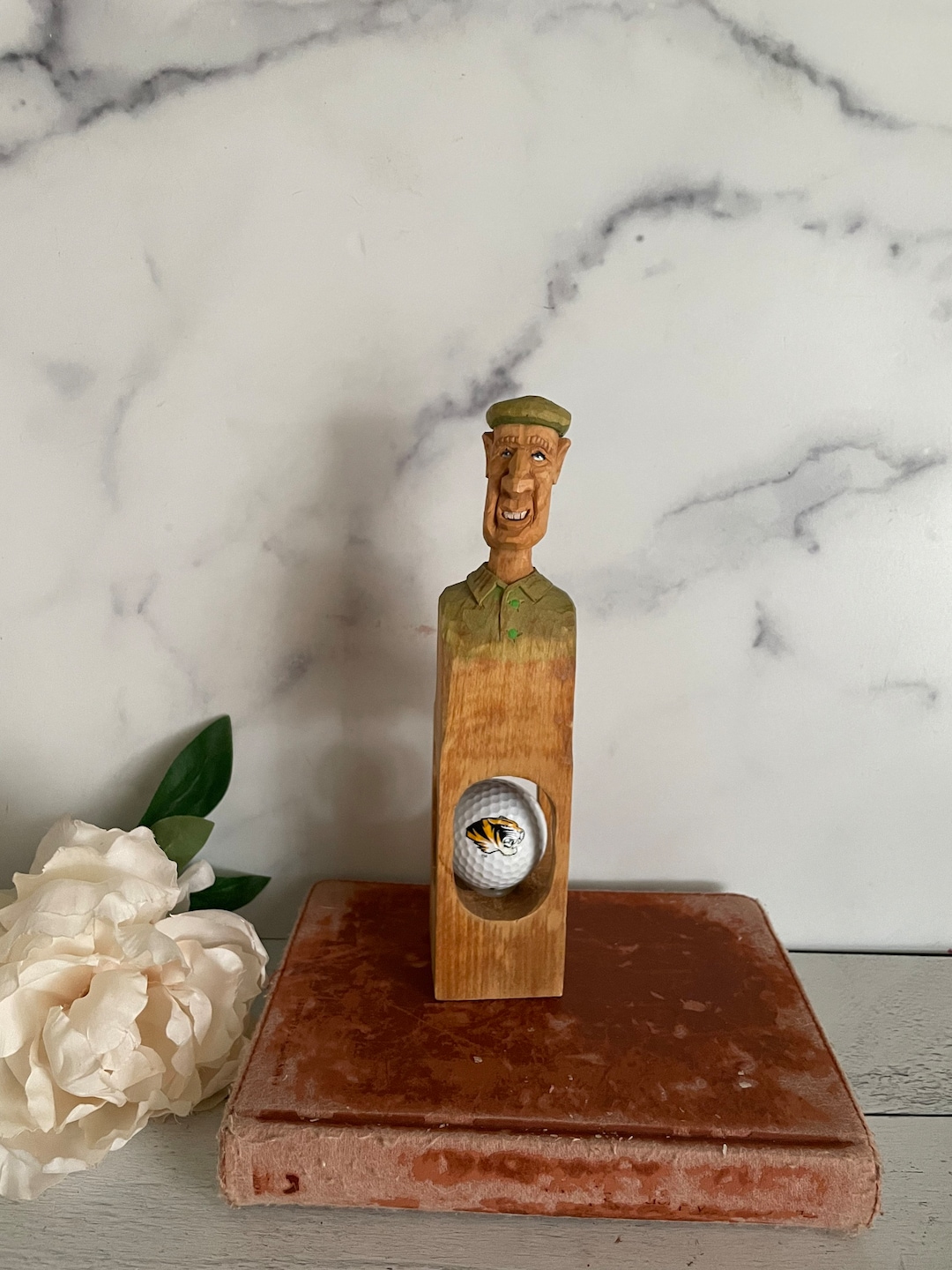 Golf Ball Cage, Vintage Golf Statue, Mizzou Golf, University of