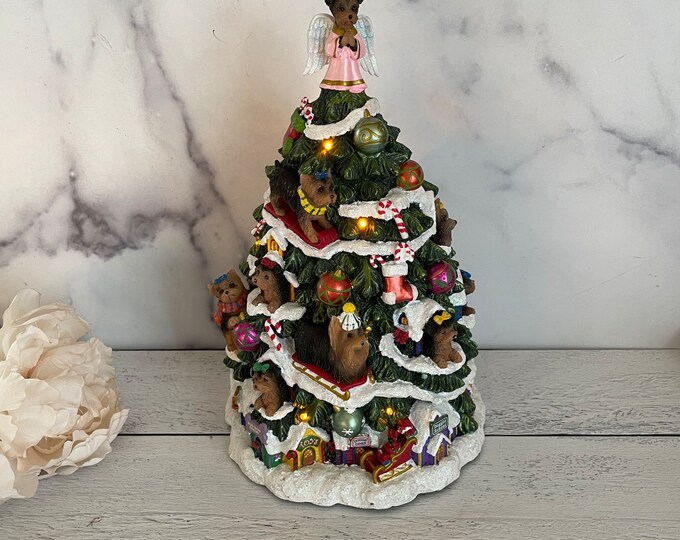 Danbury Mint Dog Tree Danbury Christmas Tree Danbury Yorkie Etsy