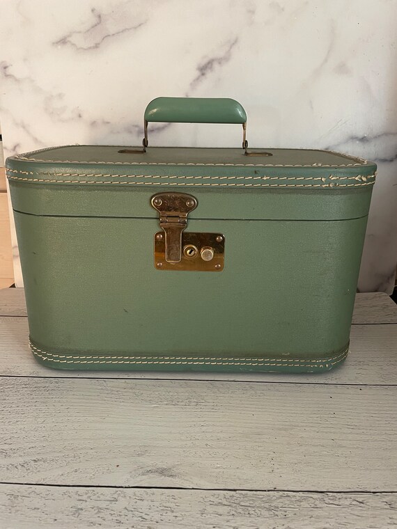 Vintage Train Case, Retro Luggage, Vintage Make Up Ca… Gem