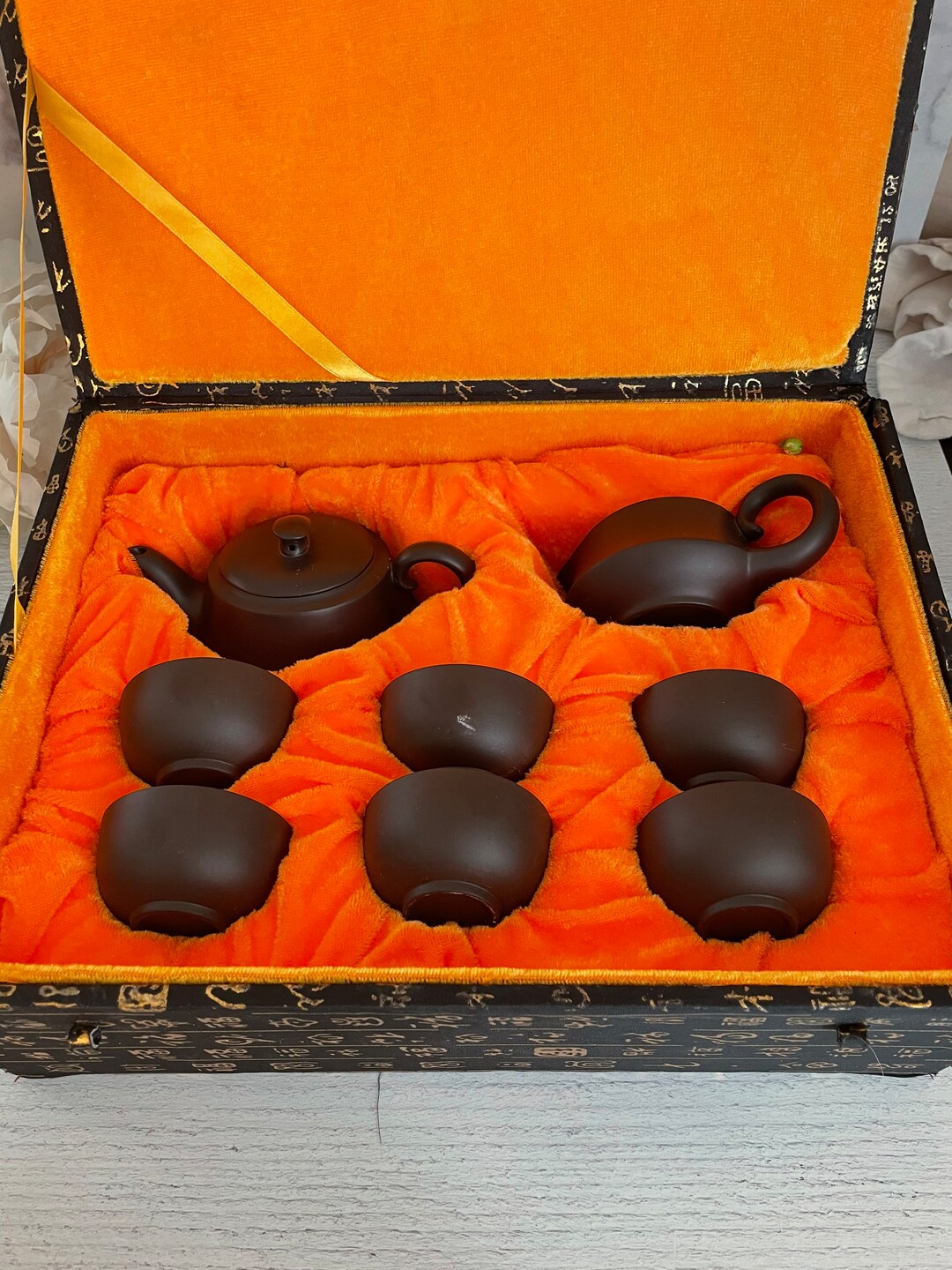 Chinese Tea Set, Vintage Tea Set, Vintage Chinese Tea Set, Chinese Clay