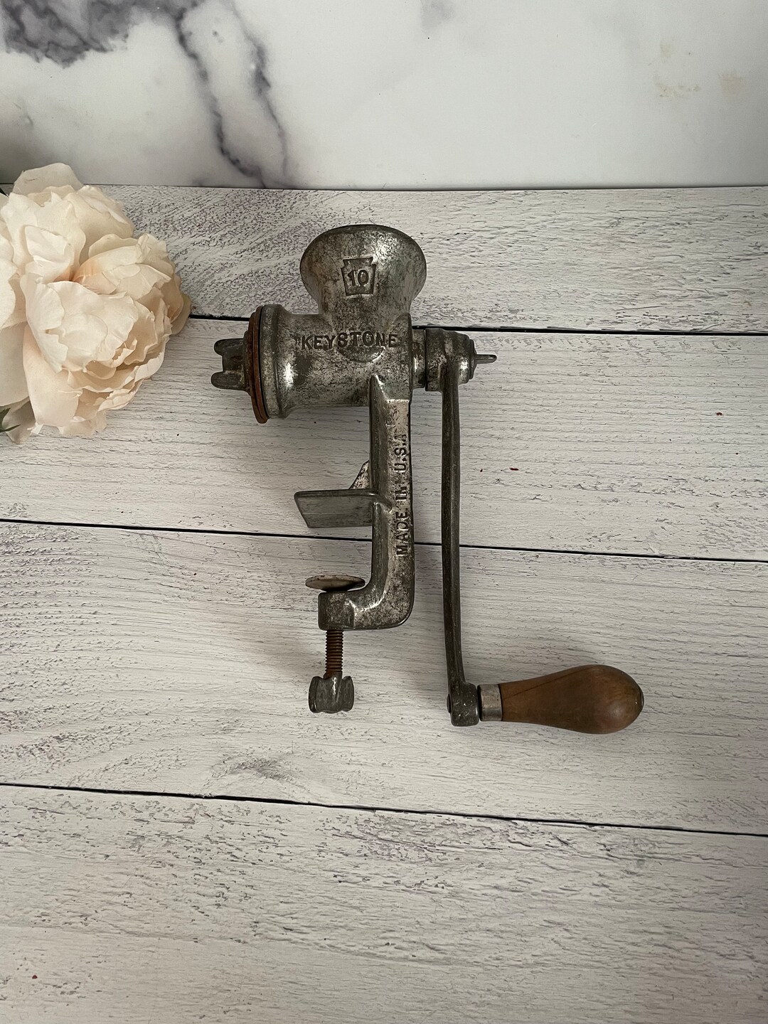 Vintage Meat Grinder Keystone Grinder Decorative Meat Etsy