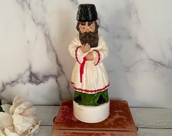 Vintage Alberta Molds, Vintage Decanter, Cossack Decanter, Vodka Decanter, Unique Decanter, Porcelain Decanter, Russian Man Decanter,