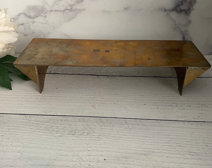 Vintage Table Riser, Display Stand, Gold Stand, Metal Display, Metal ...