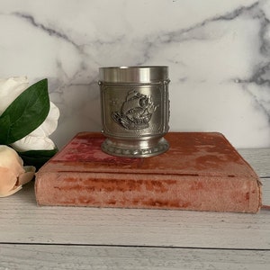 VINTAGE FINSTAIN WHISKEY PEWTER SHOT MEASURING CUP
