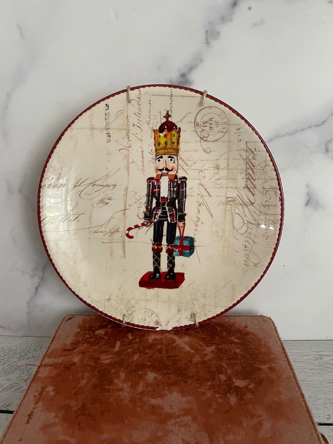 Williams Sonoma Nutcracker Plate, Christmas Nutcracker Decor