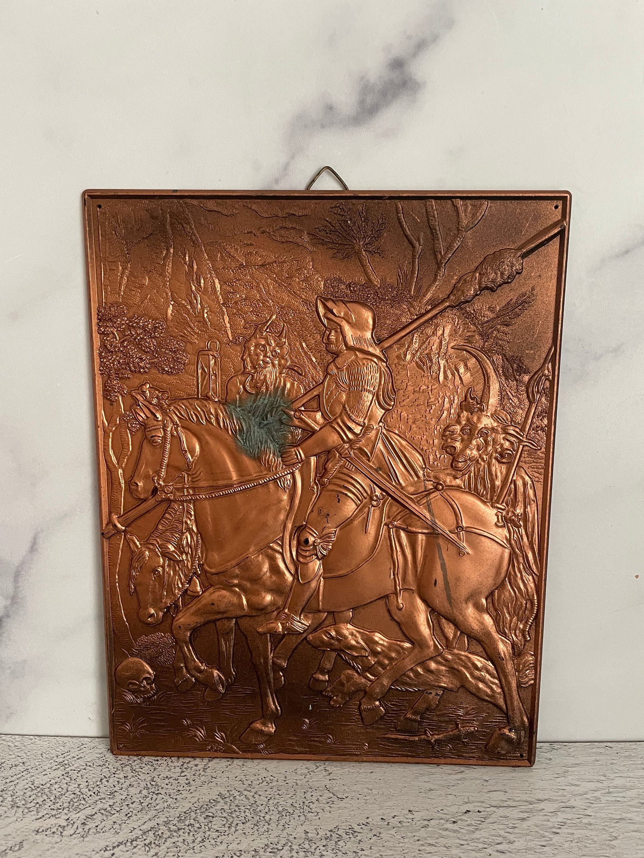 Vintage Copper Art Vintage Copper Picture Copper Wall Etsy