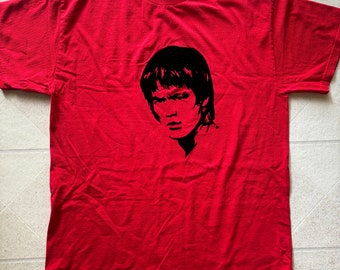 Vintage Bruce Lee t-shirt, red Bruce Lee t-shirt