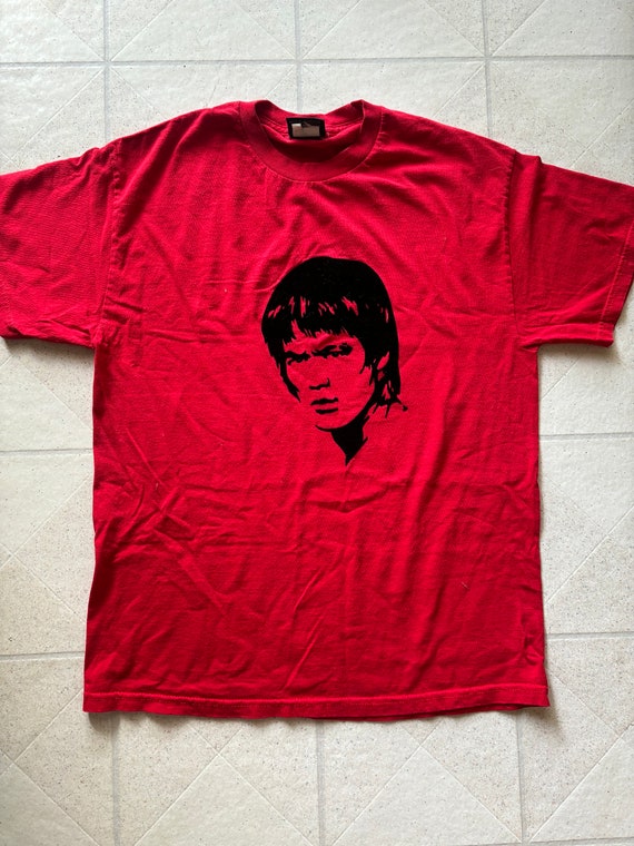 Vintage Bruce Lee t-shirt, red Bruce Lee t-shirt