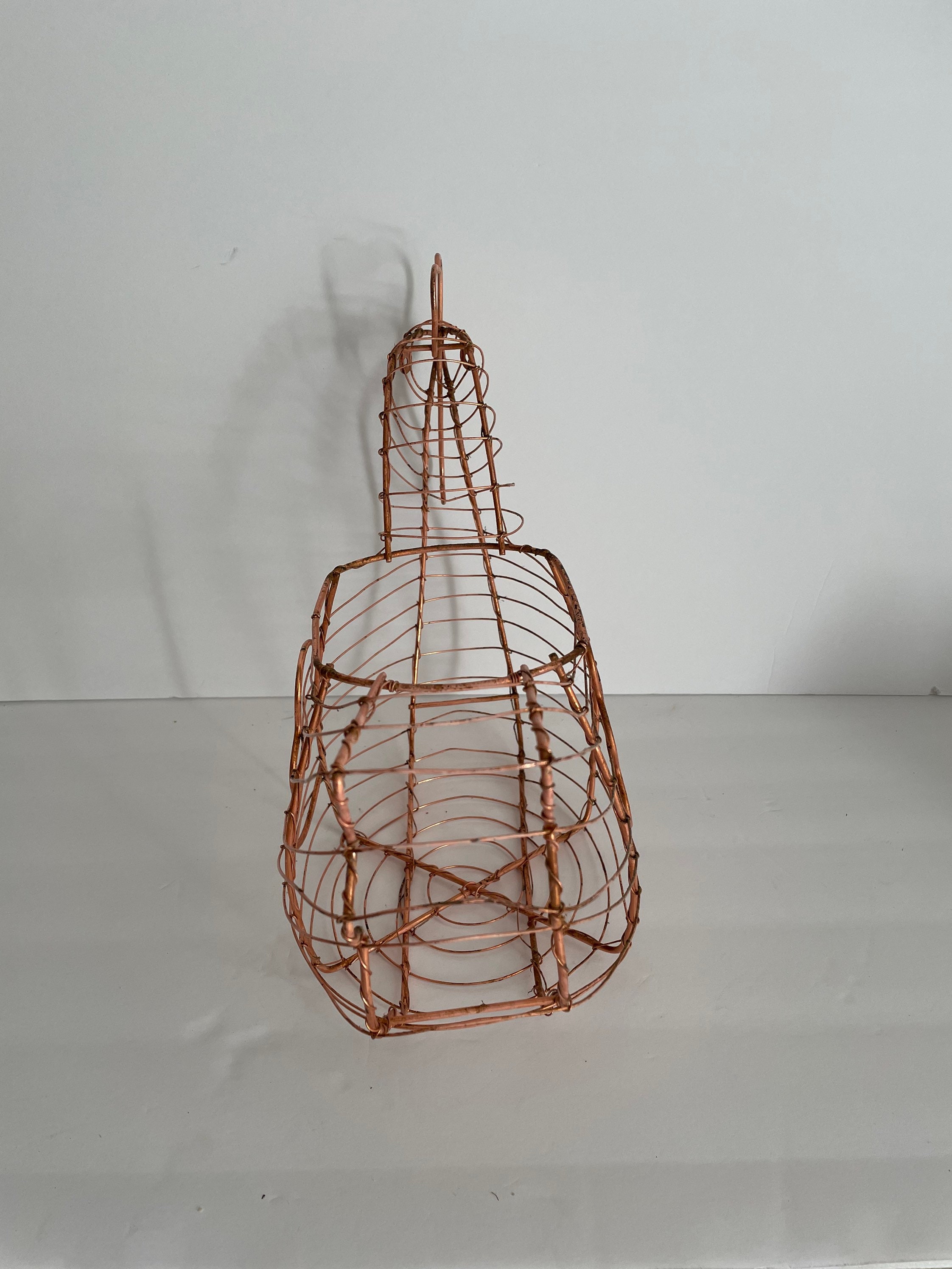 Vintage Chicken Wire Basket Egg Wire Basket Collecting Eggs Etsy