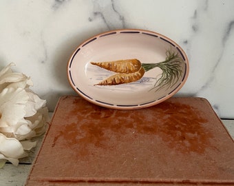 Carrot Dish, Ceramic Catch All Dish, Carrot Dish Decor, Easter Carrot plate, Terracotta Carrot Dish