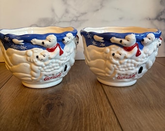 Coke Bowl, Coca Cola Bowl, Coca Cola Polar Bear, Christmas Coca Cola, Christmas Polar Bear