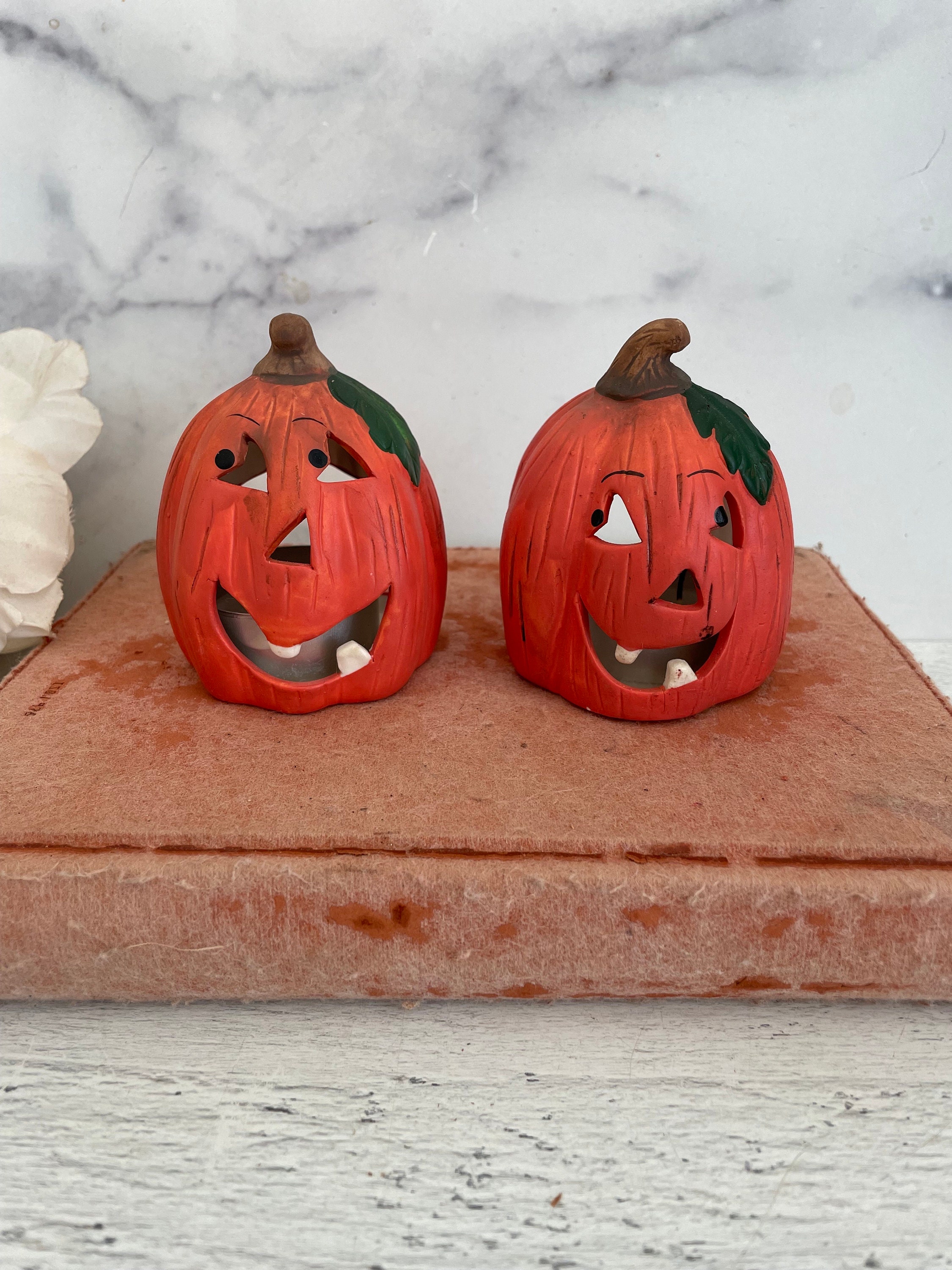 Halloween Shadow Candle Holder - Metal Pumpkin Cat Silhouette Tealight Holder For Spooky Decor