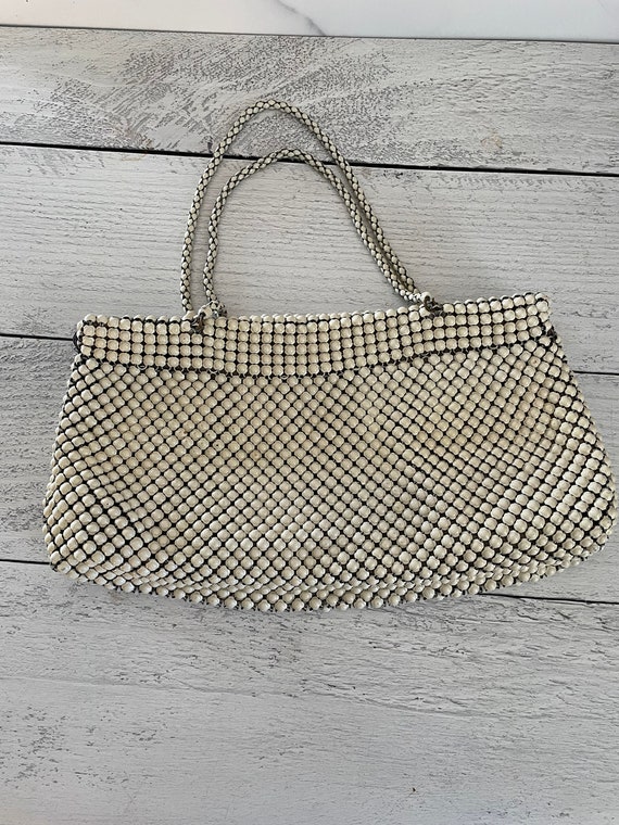 Vintage White Bag, Whiting and David Bag, Alumesh 