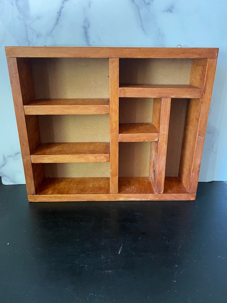 Wood Shadow Box Vintage Display Shelf Knick Nack Shelf - Etsy