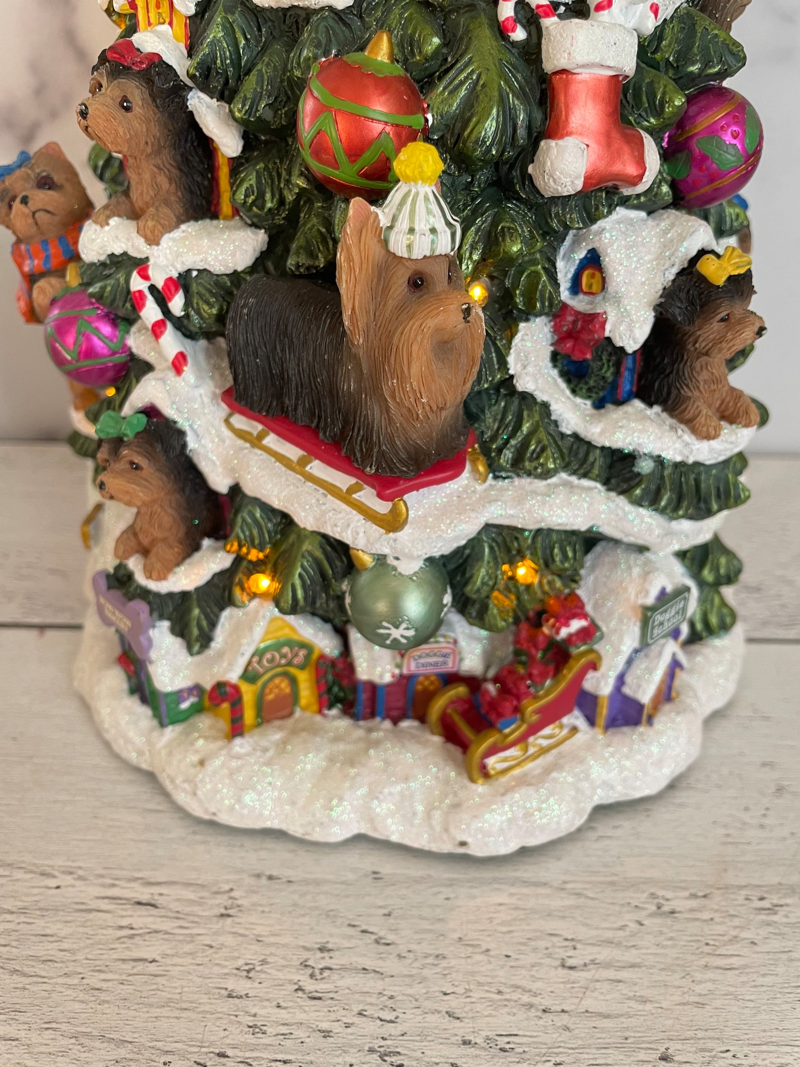 Danbury Mint Dog Tree Danbury Christmas Tree Danbury Yorkie Etsy