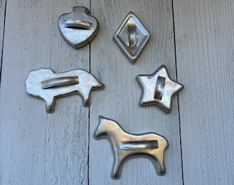 Vintage Cookie Cutter, Metal Cookie Cutter, Old Cookie Cutter