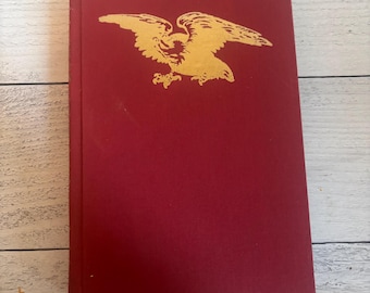 Cracks in the Construction book, vintage red book, eagle decorative book