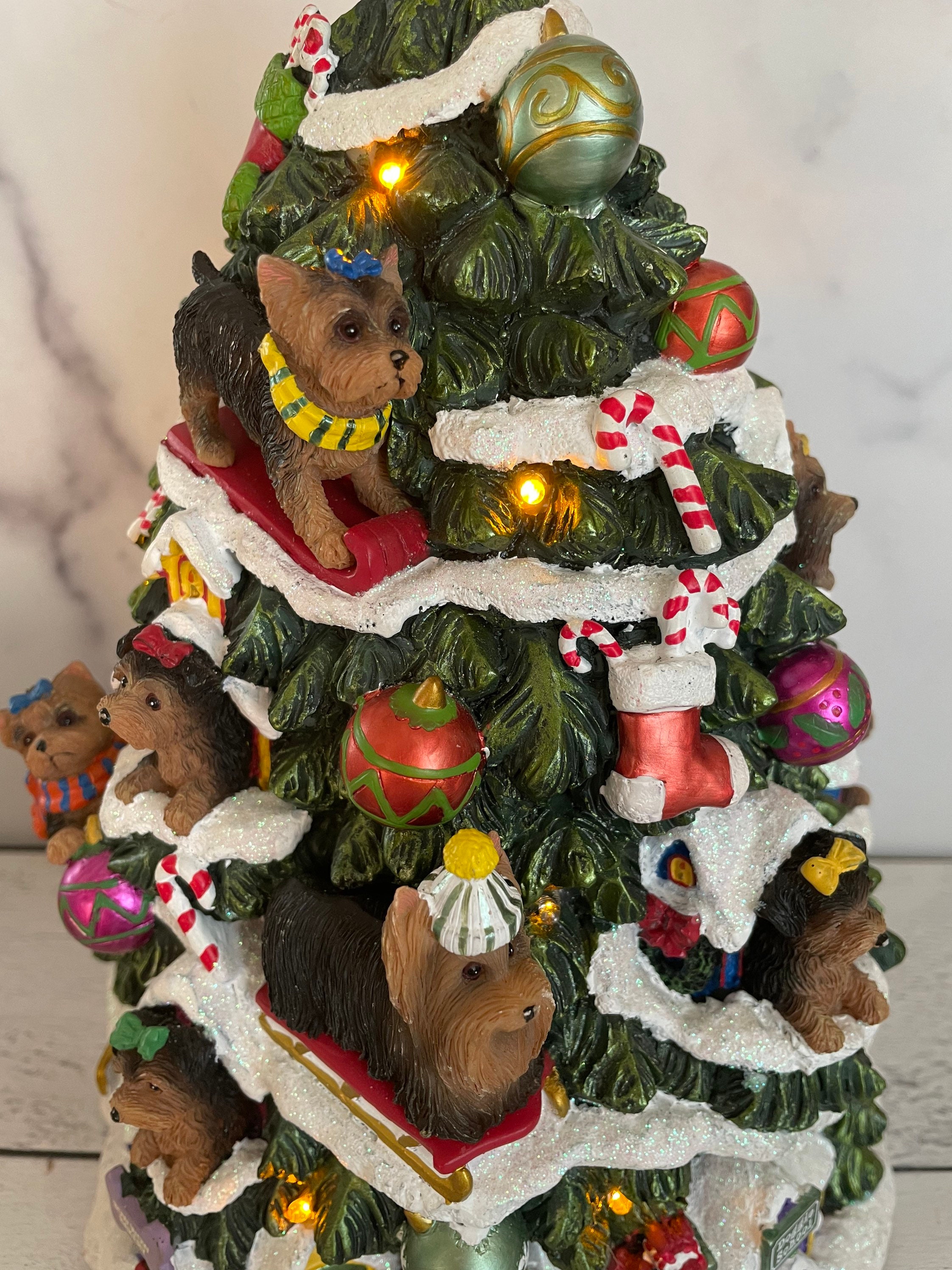 Danbury Mint Dog Tree Danbury Christmas Tree Danbury Yorkie Etsy