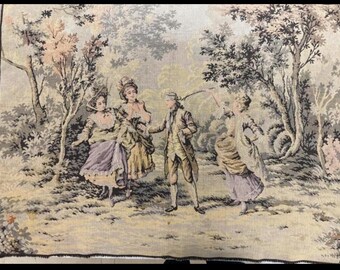 Goblys Tapestry, Vintage Tapestry, French Tapestry, Countryside Tapestry, Romance Tapestery, Victorian Tapestry, Courting Tapestry,