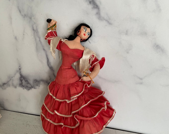 Vintage Dancer Doll, Spanish Dancer Doll, Spanish Doll, Flamenco Doll