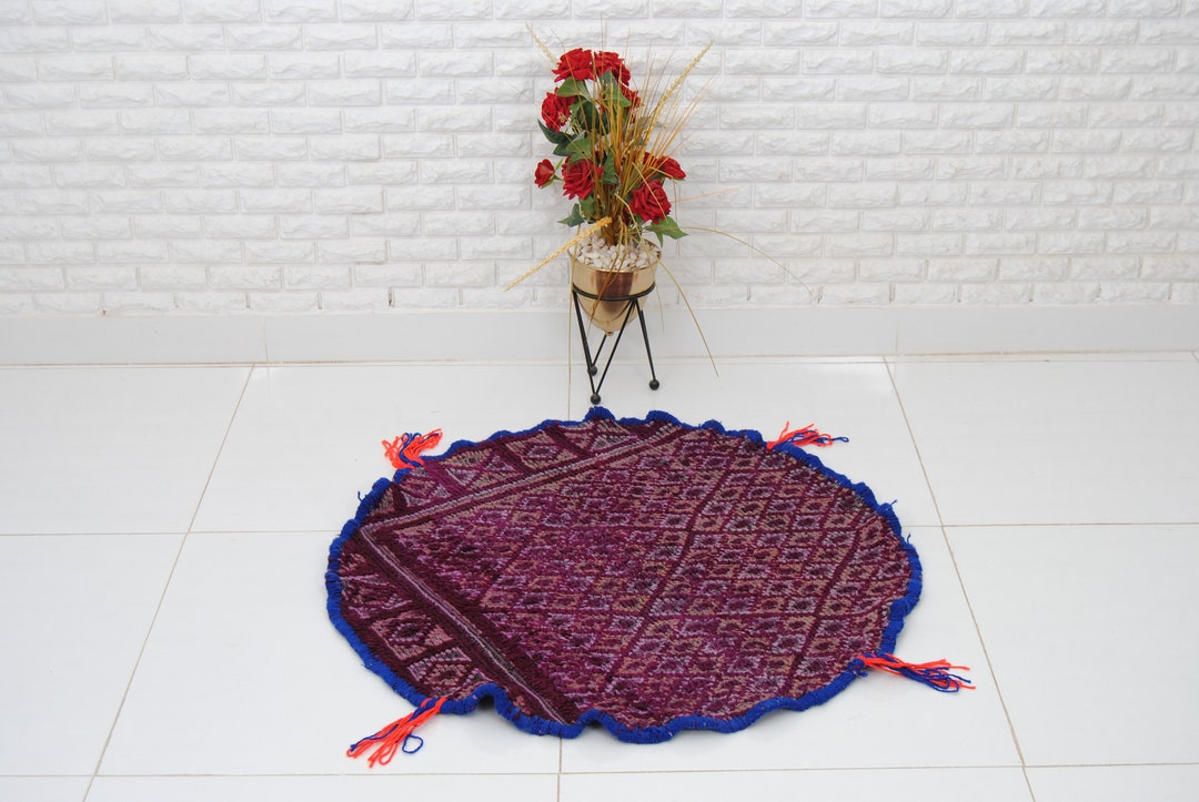 Morocco Round Rug Pattern Moroccan Round Rug for Adding Style and Comfort to Your Home Wool Round ...