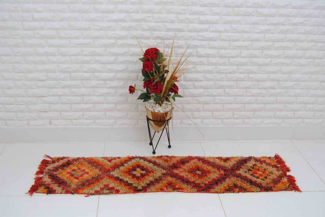 Small Moroccan Rug Vintage Moroccan Rug Azilal Rug Handmade Rug Berber ...