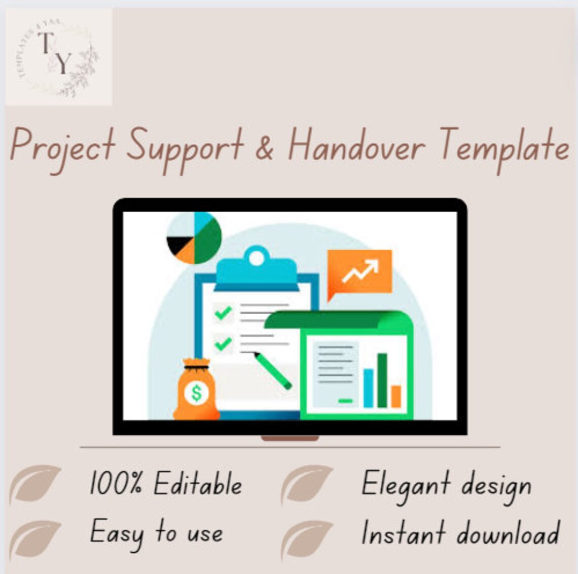 Project Support Word Seamless Project Support & Handover: Microsoft Word Template for ...