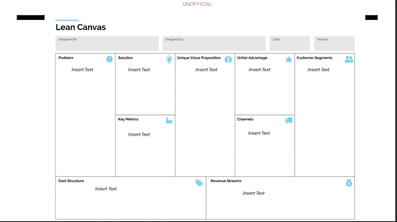 Lean Canvas & Business Model Canvas: Ms Powerpoint Template - Etsy ...