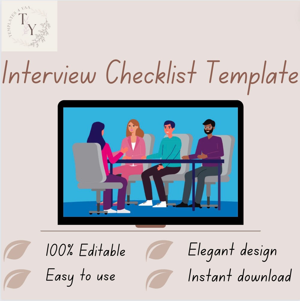 Interview Excellence: Comprehensive PDF Interview Checklist - Etsy